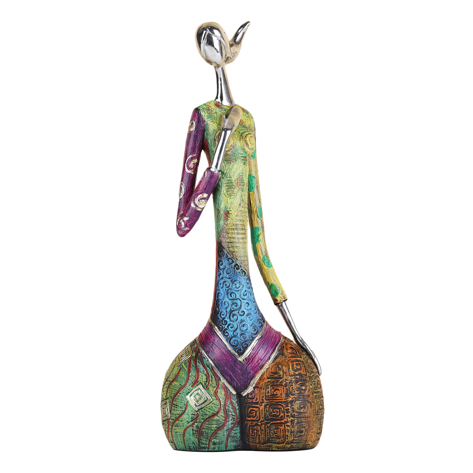 ZHANYUN Abstract Art Sculptures - Woman Statue, Female Figurines, Colorful Art Decor for Home, Office