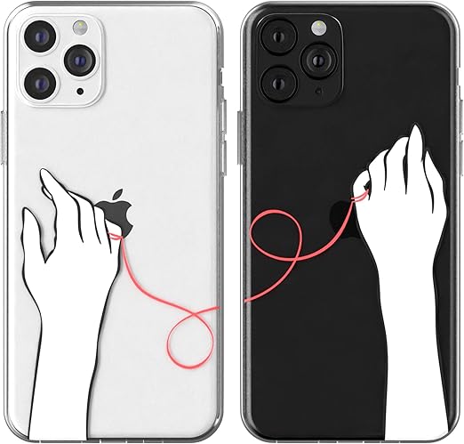 Amazon Com Toik Matching Couple Cases For Apple Iphone 11 Pro Xs Max Xr 10 X 8 Plus 7 6s 5s Se Cute Hands Aesthetic Bffs Protective Soulmate Gift Red String Of Fate