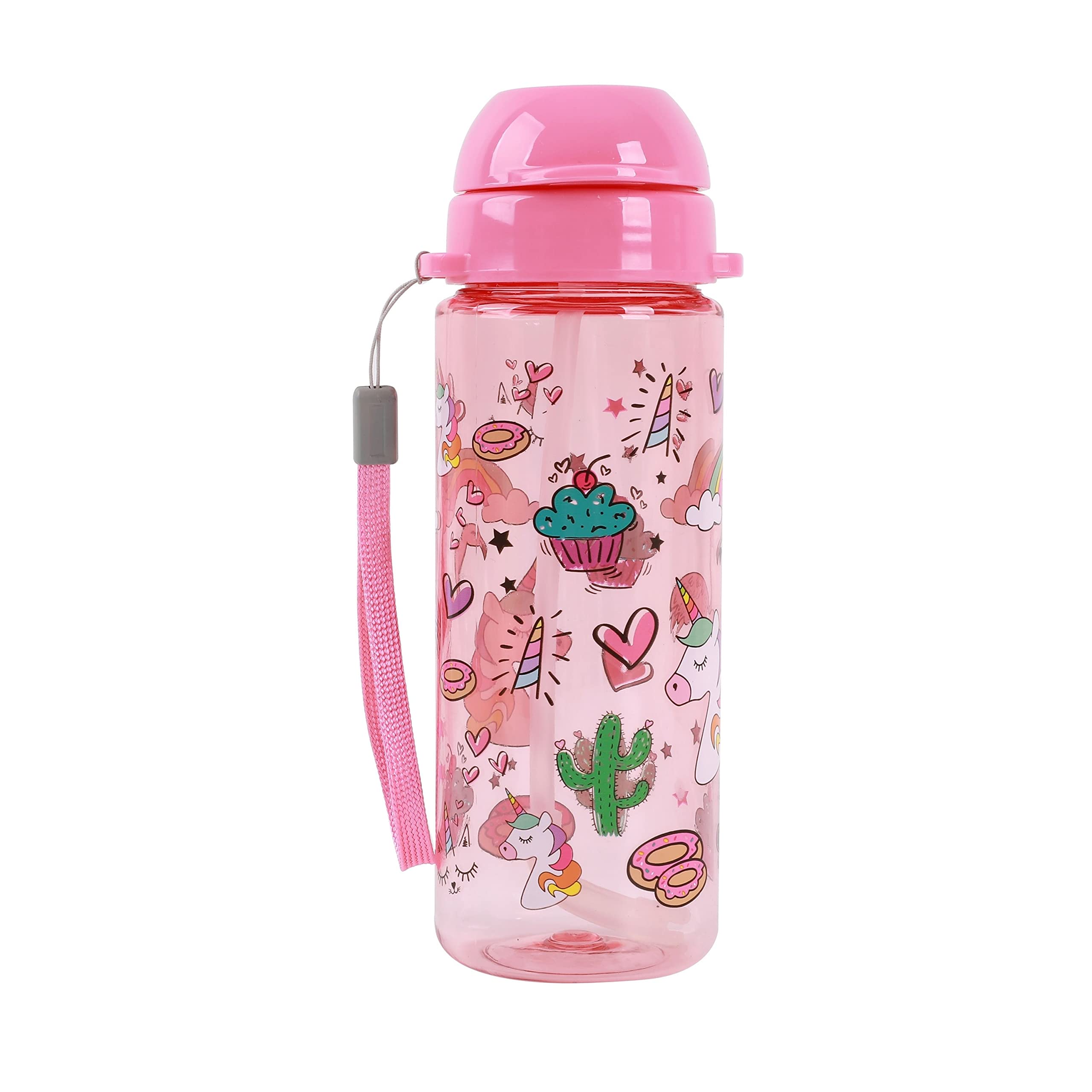IDRINK® - 400ml Bottle with Straw (UNICORN)