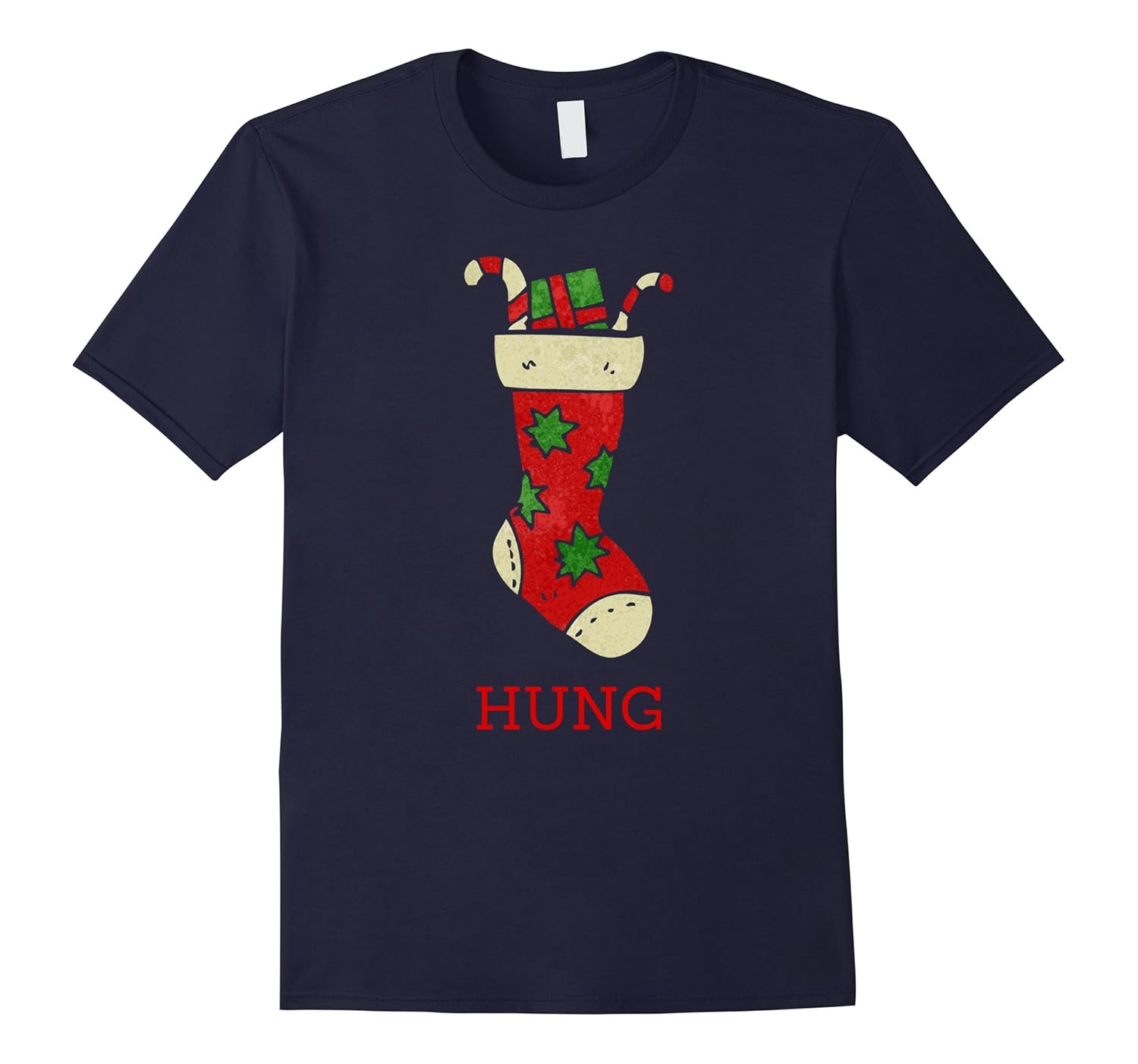 Funny Hung Stocking Christmas Gift T Shirt-ANZ