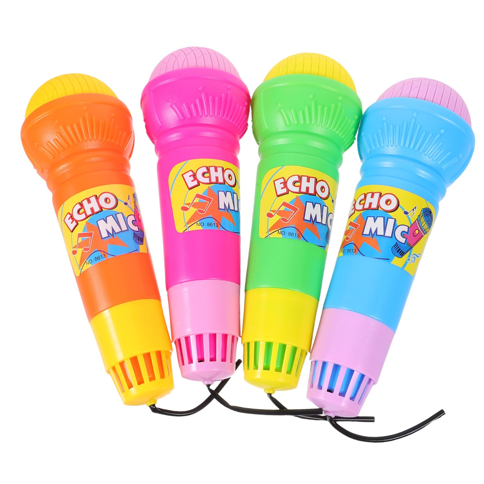 4pcs The Toy Christmas Sto Echo Microphone Kid Echo Mic Fake Microphone Prop Kid Microphone Party Echo Mic Kids Microphone Party Supply Music Model Plastic Child