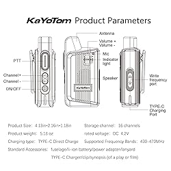 KaYoTom Walkie Talkies Long Range Rechargeable