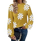 Zeagoo Sweaters for Women Fall Fashion 2025 Trendy Long Sleeve Turtleneck Pullover Lantern Knit Sweater Tops