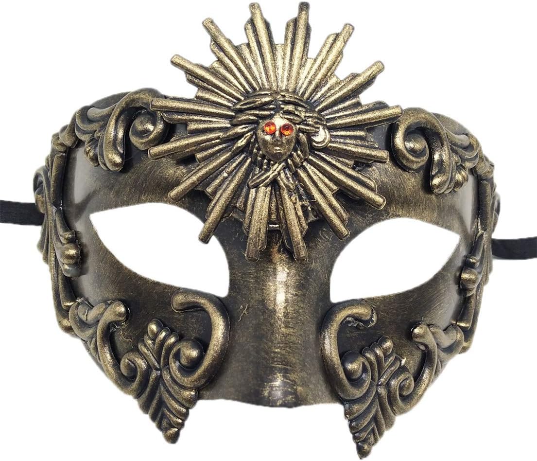 Mens Masquerade Mask Vintage Greek Roman Mask Venetian Party Mask Halloween Mardi Gras Mask