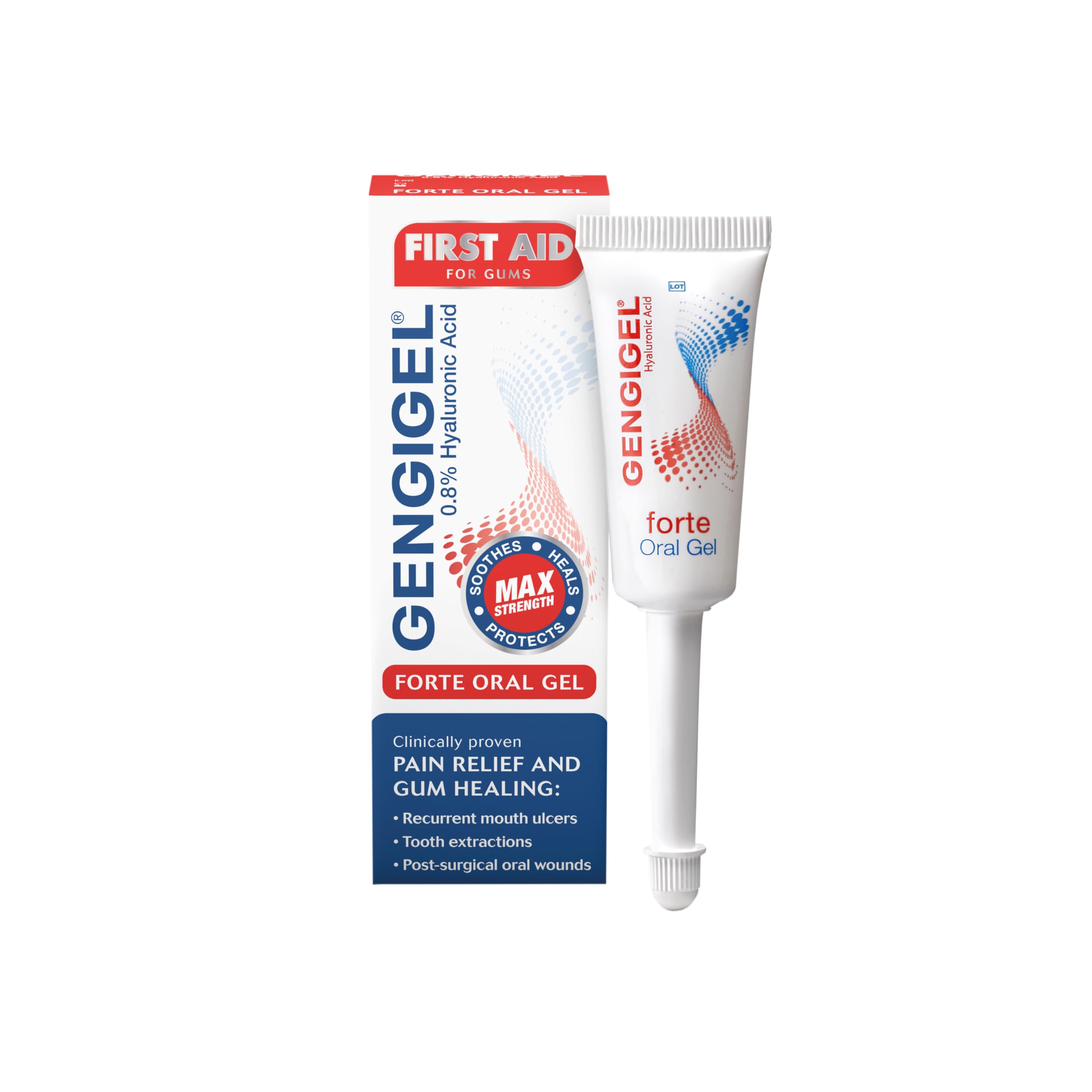 Gengigel Forte Oral Gel 8 ml – Advanced Hyaluronic Acid for Mouth Ulcers & Gum Lesions