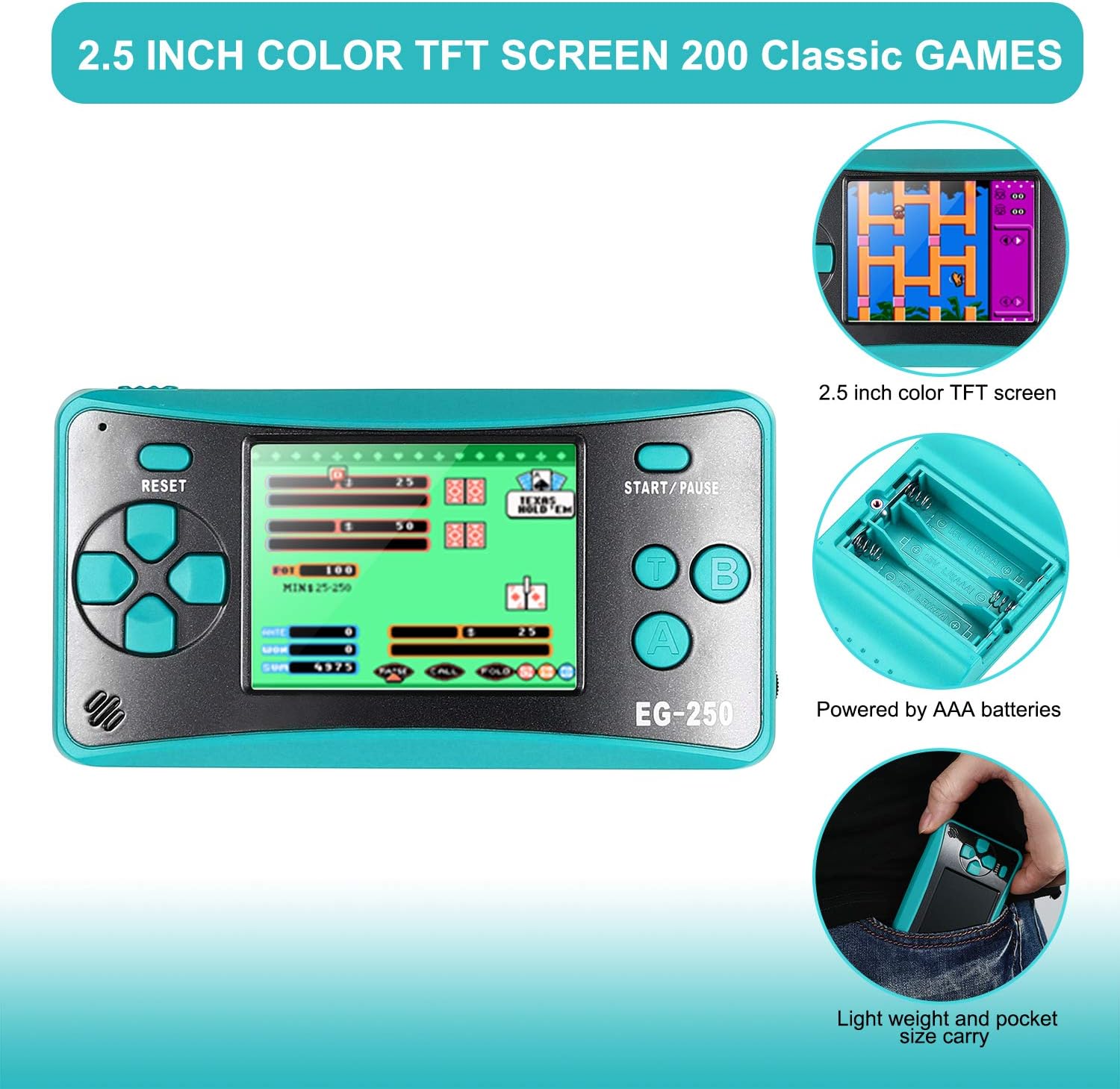 250 handheld video games to go