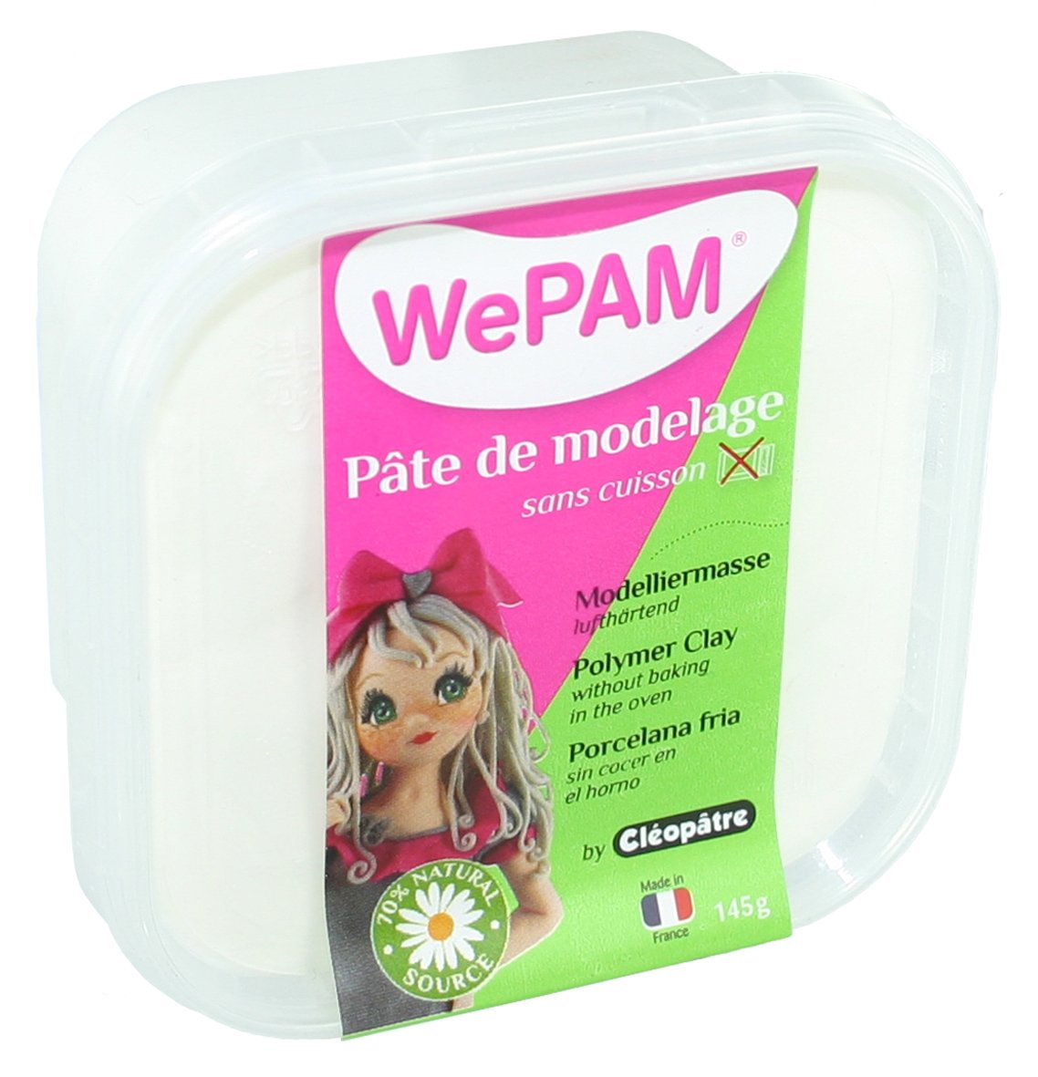 Wepam PFWBBB-145 Modelling Clay 145 g White