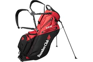 Founders Club Golf Lock 14 Stand Bag for Men with Anti Rattle Top-Free Snap on Rain Hood