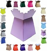 LARRYROO Glossy Vibrant Bouquet Box Lilac - Presentation Gift Box