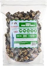 Skippers Dried Whitefish Skin Jerky Cubes Dog Treats 1kg Bulk view 1