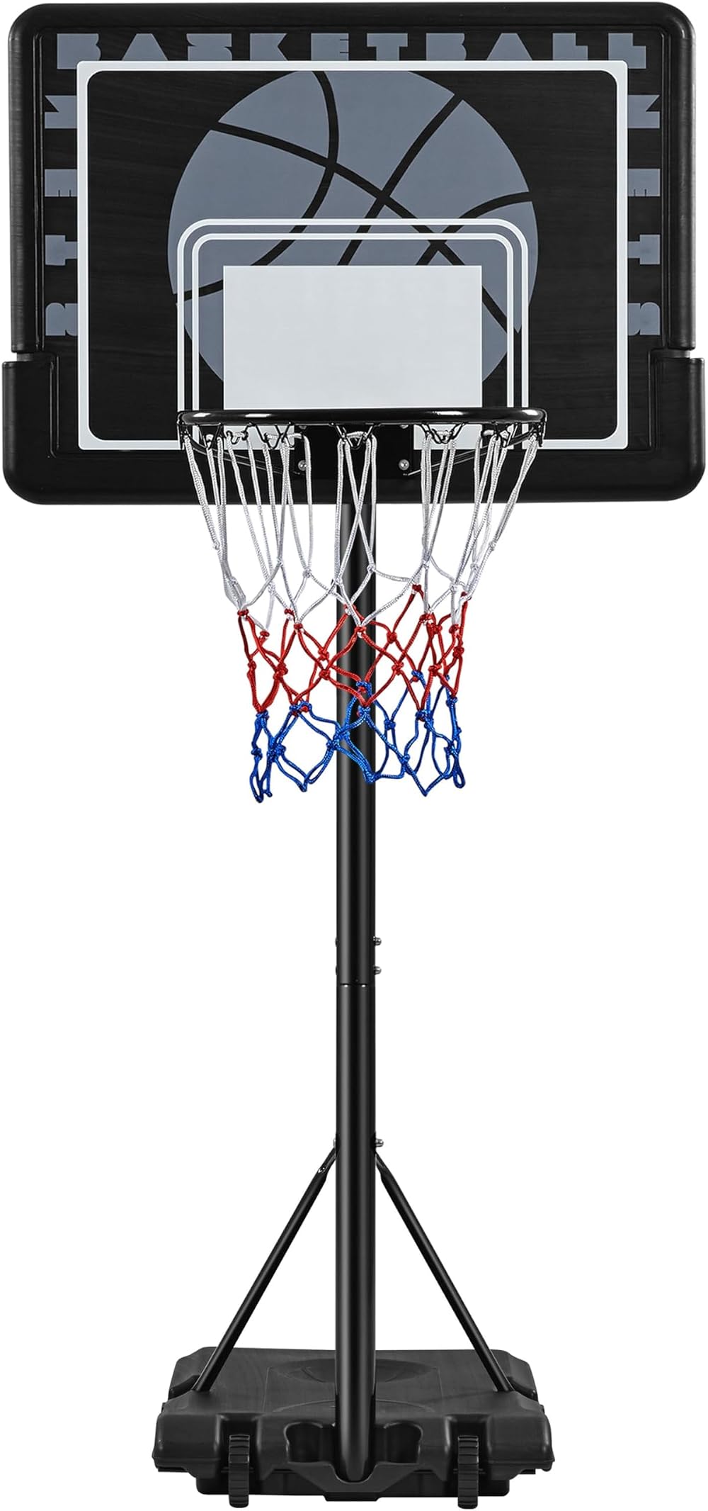 Yaheetech Portable Basketball Hoop Stand 7.7-8.7ft 32'' Backboard 2 Wheels