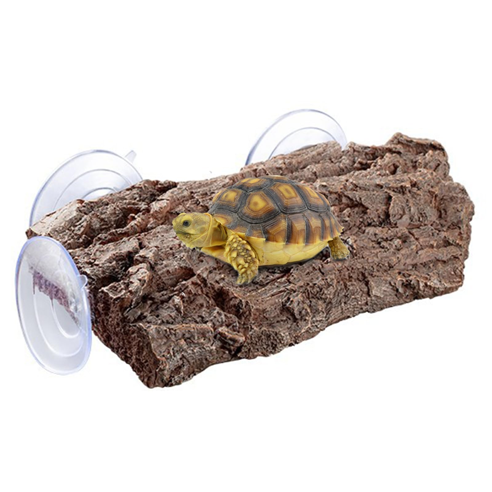 BigTron Turtle Platform, Floating Turtle Pier Rectangular Terrapin Dock PU Foam Aquarium Float Decoration Bask Terrace Climb Brazilian Tortoise (22 * 13 * 4cm(Brown))