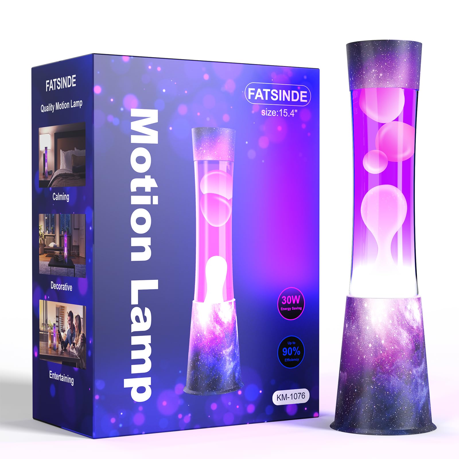 Photo 1 of ***Missing lamp and top cap*** Liquid Motion Lamps - starry sky purple Liquid / White Wax, Beautiful Lamp, Relaxing Light, Night Light , lamps for adults, teenagers children, Bedroom Light Living Room, Novel and Cool Decorations