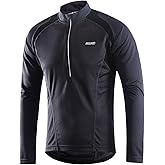 ARSUXEO Men's Half Zipper Cycling Jerseys Long Sleeves Mountain Bike Shirts 6031