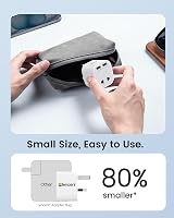 LENCENT Shaver Plug Adaptor UK 2 Pin to 3 Pin 13A Fuse USB Ports view 7