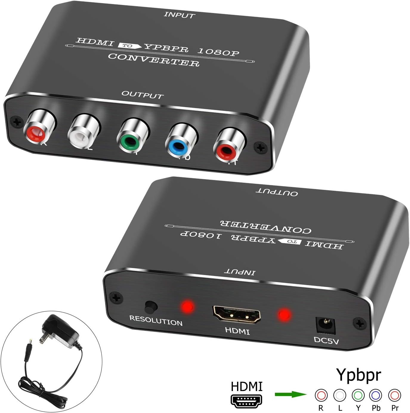 HDMI to Component Vedio Converter,Muosu HDMI to Ypbpr