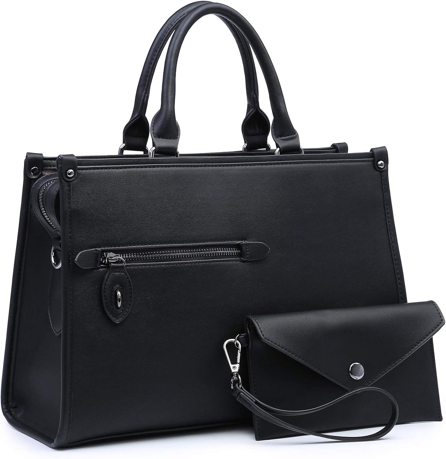 Dasein Women Satchel Handbags and Purses Shoulder Bags Top Handle Work Tote Bags for Ladies with Wallet