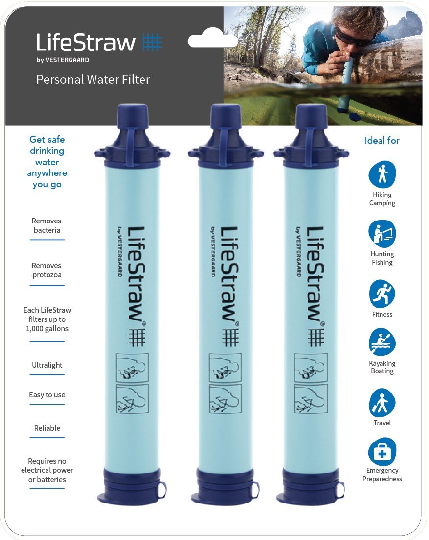 LifeStraw Personal Water Filter for Hiking, Camping, Travel, and