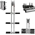 Amarine made Heavy Duty 3 Steps Boat Marine Dual Vertical Telescoping Tube Stainless Steel Sport Diver Ladder with Mount - 3 Steps - M1085S3
