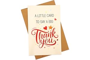 Funny Cute Thank You Greeting Cards, Cheering Appreciation Card with Envelope Creative Paper Celebration for Teachers Bosses 