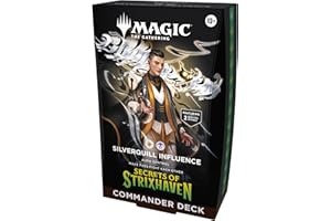 Magic: The Gathering Secrets of Strixhaven Commander Deck - Silverquill Influence (100-Card Deck, Deck Box + Accessories)