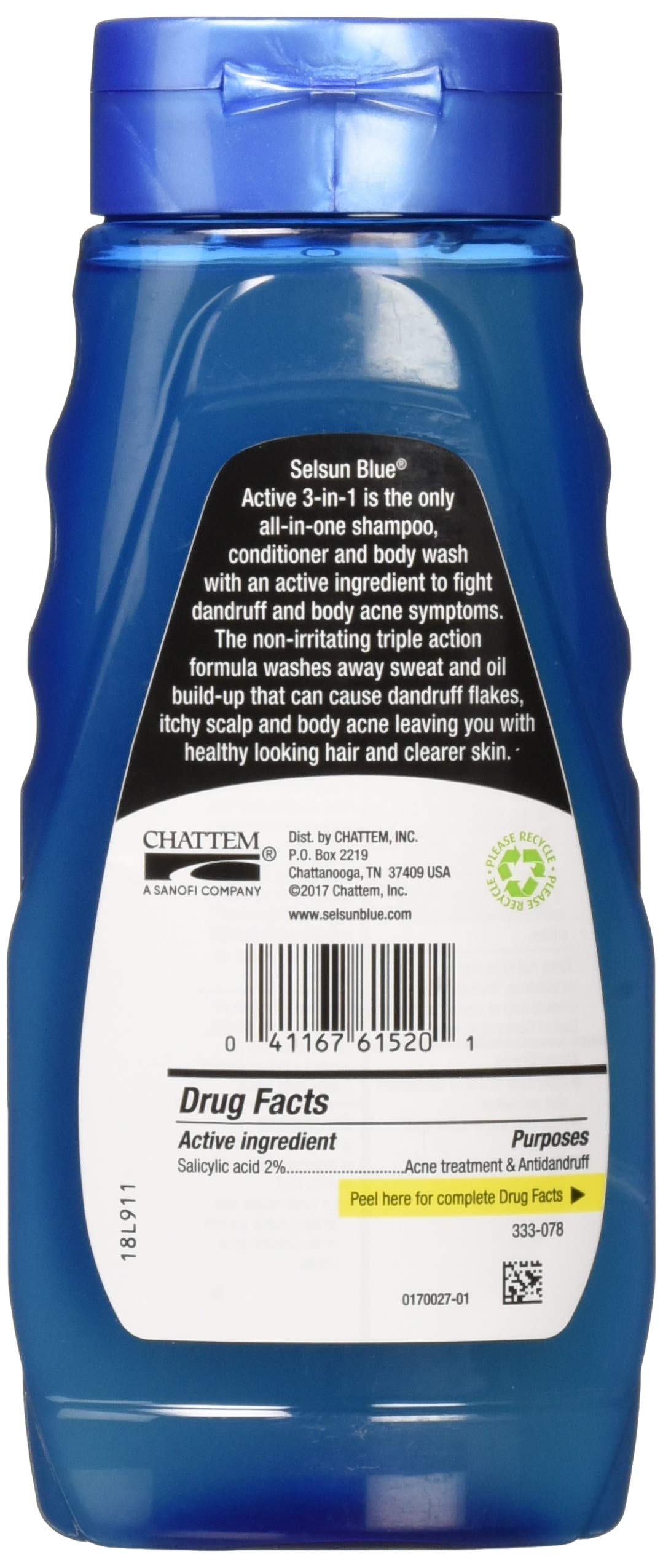 Selsun Blue Active 3in1 Dandruff Shampoo 11 Ounce (Pack of 1) eBay