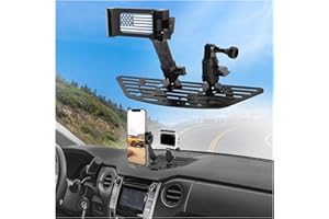 WXRYLYN 2014-2021 Tundra Metal Dash Platform Phone Mount Phone Holder for 2014-2021 T oyota Tundra Cell Phone Holder Dash Go pr o Mount