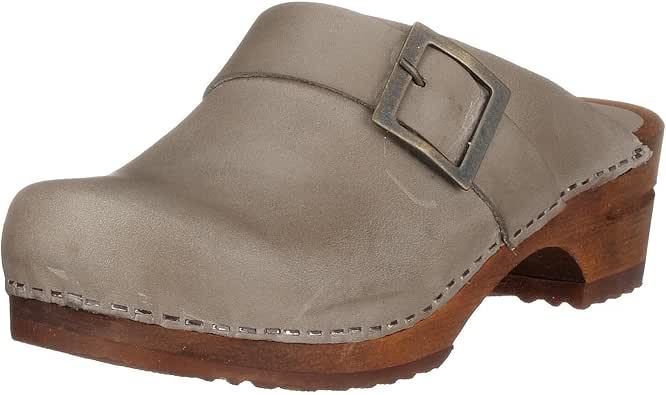 Zuecos De Madera Zuecos Sanita Classic Open Para Mujer Cuero