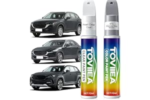 TOVIIEA Polymetal Gray Metallic(47C) Touch Up Paint Compatible with MAZDA,2-In-1 Car Scratch Remover Pen,Car Paint Scratch Re