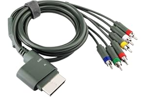 TraderPlus 6ft Component HDTV Video & RCA Stereo AV Cable Cord for Microsoft Xbox 360 / Xbox 360 Slim