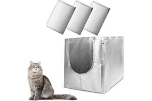 LUXRISE Liner F Compatible with Modkat Flip Litter Box - Reusable Liners for Flip Litter Box - Liner F for Cat Litter Box (3 Pack)