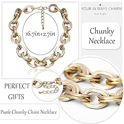 Your Always Charm Chunky Gold Necklace for Women