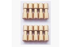 AOHOCA Brass Corby Bolts Fasteners, EDC Knives Maker Pivot Pin Screws,DIY Knife Handle Studs Rivets,Pack of 10 (19mm)
