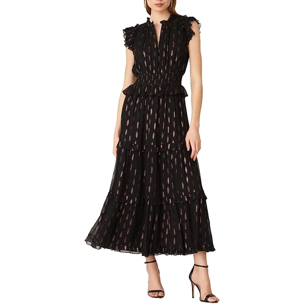 Amazon.com: Rachel Roy Womens Midi Fit & Flare Dress, Black, 4 : Clothing,  Shoes & Jewelry