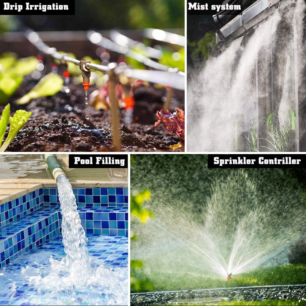 CROSOFMI Sprinkler Timer Digital Programmable Garden Lawn Hose Faucet Water Timer Irrigation System Controller/Child Lock Mode/Auto&Manual Mode/Rain Delay/3 Inches Large Screen/IP65-UPGRADE: Home & Kitchen
