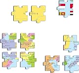 Larsen K44 Asia Political Map Jigsaw Puzzle 70 Piece Kids Educational Geography view 11