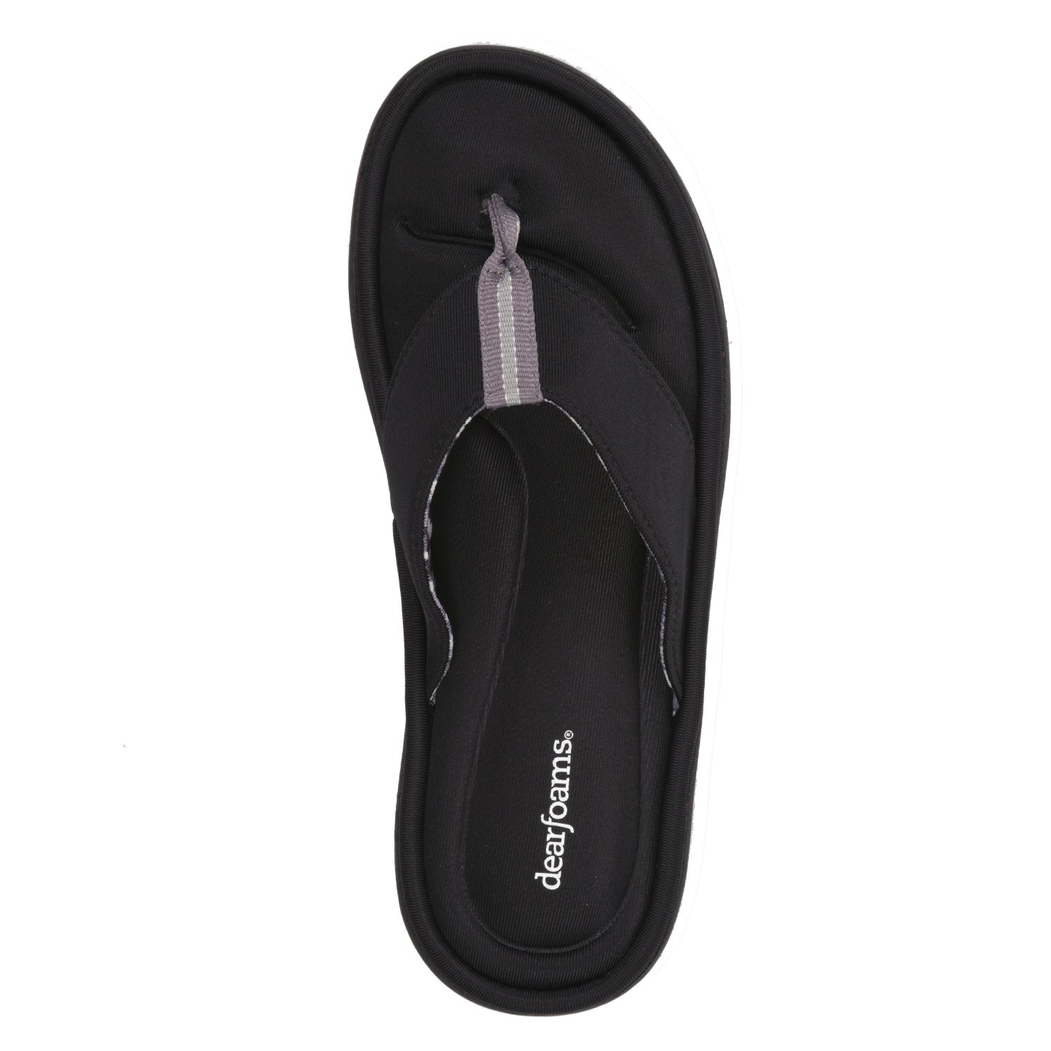 dearfoams active flip flop with memory foam