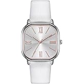Bisley Women Square Watch Leather Strap Easy to Read
