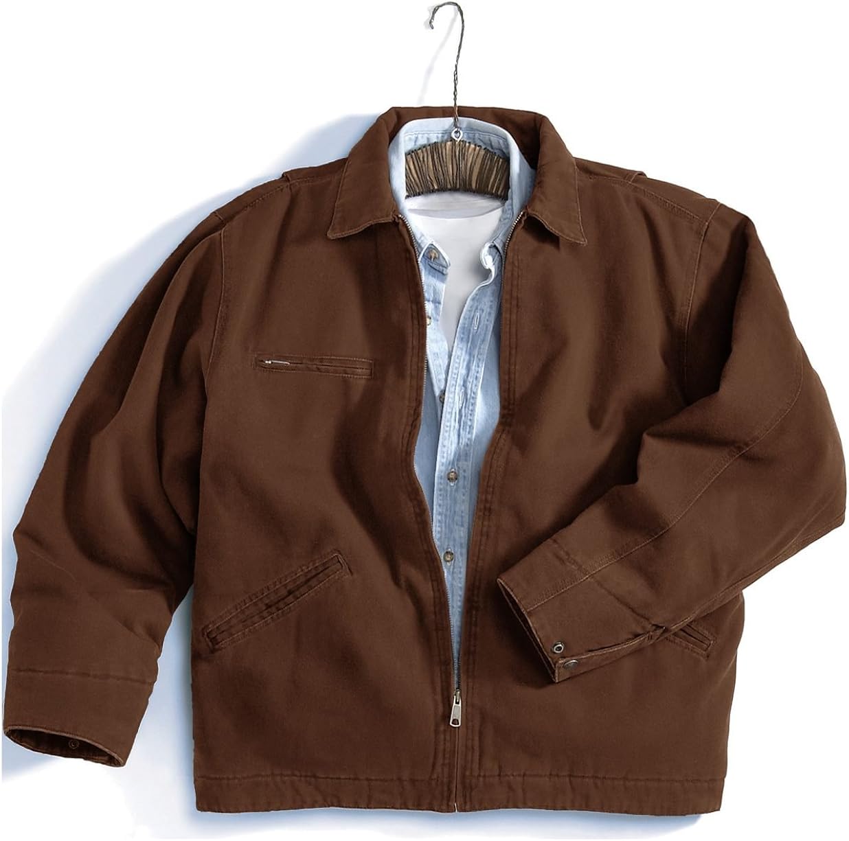 Tri Mountain Men's 12 oz. Cotton Canvas Jacket 4300 Oakland at Amazon Men’s Clothing store