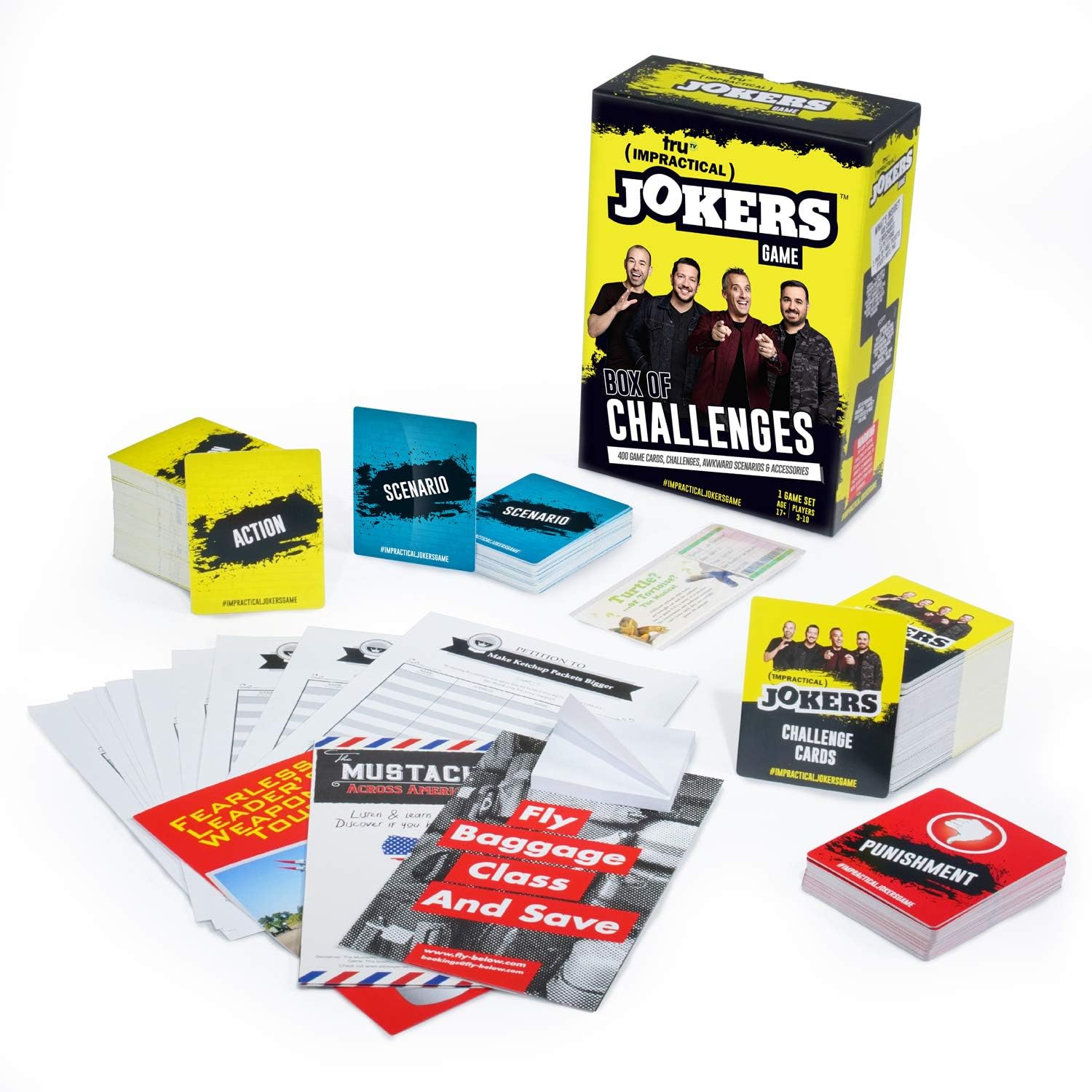 Wilder Toys Impractical Jokers: The Game-Box of Challenges for Ages 17+, Multicolor, 10 inches x 10 inches x 2 inches - Image 4