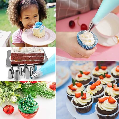 Decorating Tips for Frosting Tips and Bags 18pcs Piping Bags and