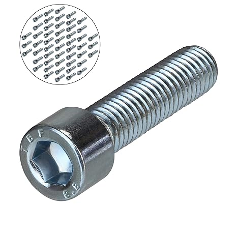 50 Stück Zylinderkopfschrauben DIN 912 M10 x 40 mm Verzinkt