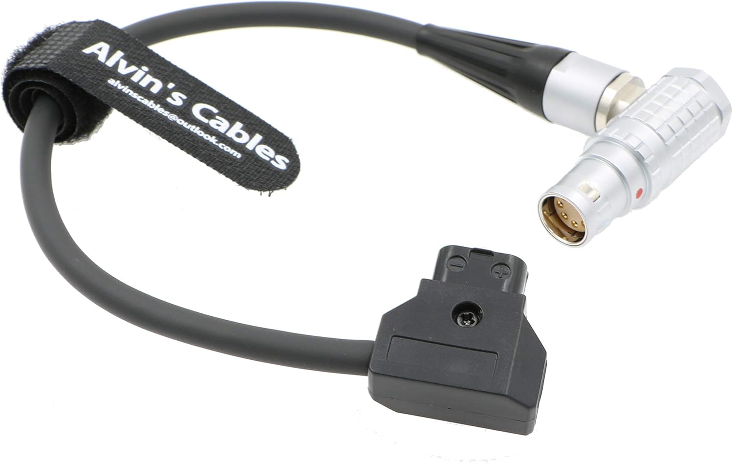 Alvin's Cables ARRI Alexa Mini DTap to 8 Pin Female Right Angle Power