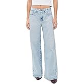 AG Adriano Goldschmied Women's Saige Mid Rise Wide Leg Jeans