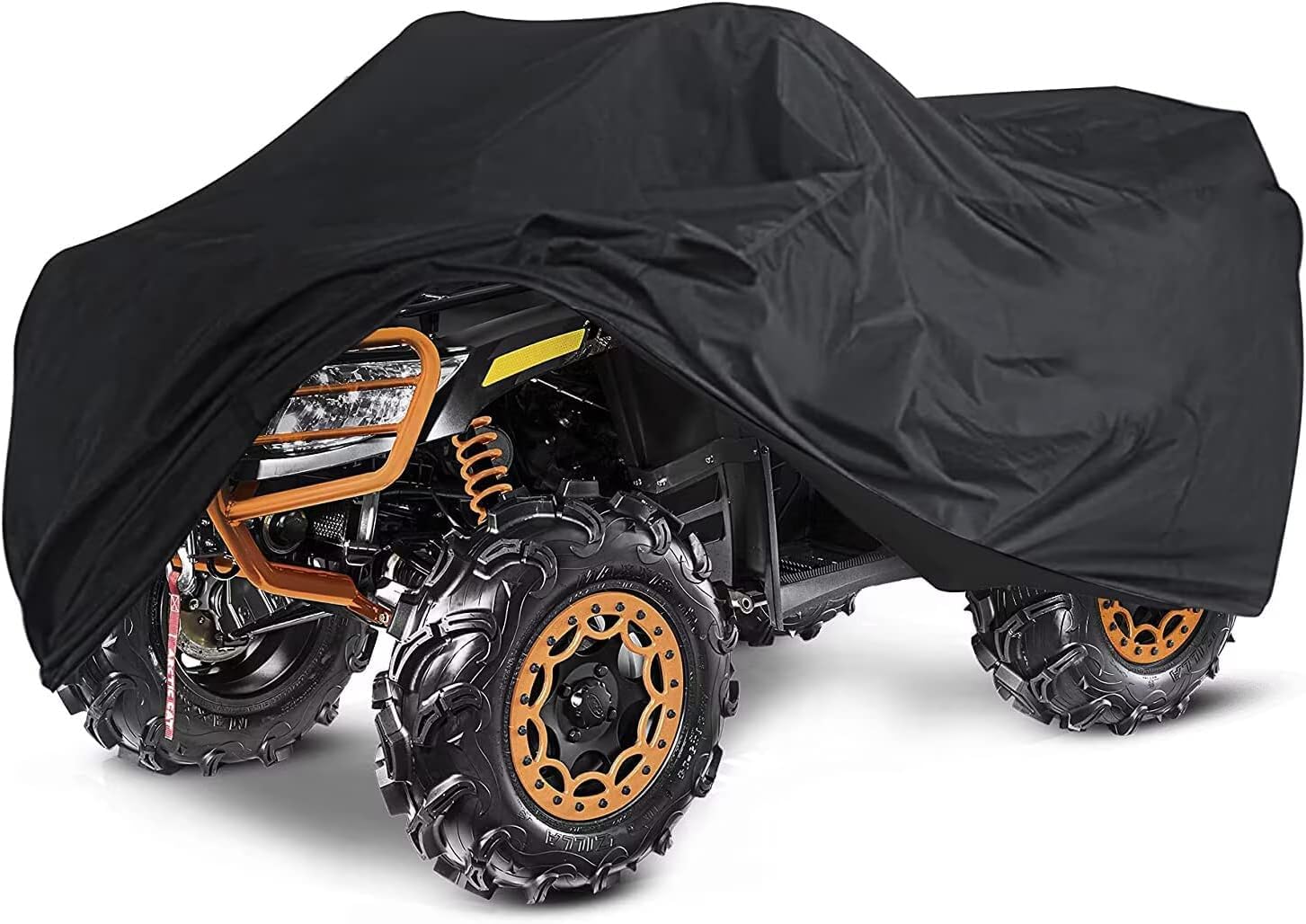 Photo 1 of Kayme ATV Cover Waterproof Heavy Duty All Weather, Quad 4 Wheeler Cover Sun Rain Snow Protection, Fits for Honda, Yamaha, Polaris, Suzuki, Kawasaki, Can-Am Arctic Cat, XXXL (100x43x48 inch)