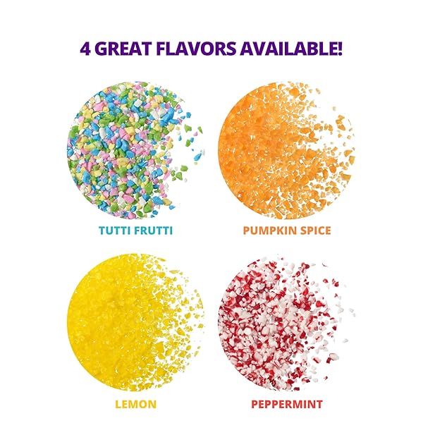 DECOPAC PUMPKIN SPICE CRUSHED CANDY BITS, SUGAR DECORATIONS FOR CAKES, TOPPINGS, CUPCAKES, AND DRINKS | ORANGE | 16OZ PACK