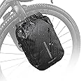 Rhinowalk Bike front fork Waterproof Bag Bike Pannier Bag Saddle Bag Fork Bag Rack Bicycle Bag Shoulder Bag for E-Scooter Mountain Bike Accessories [Black 6L]