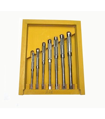 Set 4 Alesatori A Macchina H7 In Acciaio HSS 4241, Diametri 6-8-10-12 Mm. Utensili Per Tornio E Fresatrice Con Scanalatura A Spirale, Per Lavorazione Fori Precisi - 6