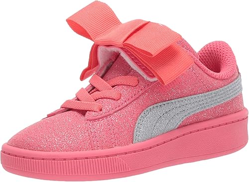 Amazon Puma キッズ Vikky Ribbon Glitz スリッポン スニーカー 運動靴 スニーカー