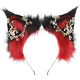 Faylay Women Fashion Cat Ear Headband Furry Cosplay Party Stylish Hairband Accessories (YWHH-HH), Large